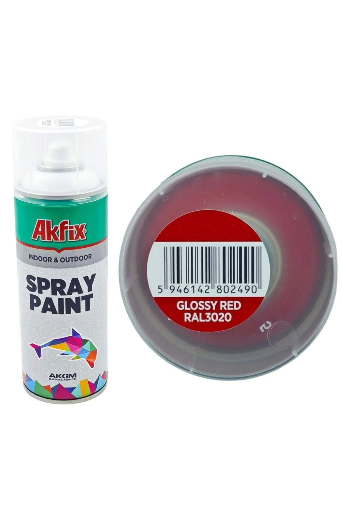 Akfix Parlak Kırmızı Sprey Boya 400 ml - Görsel 1