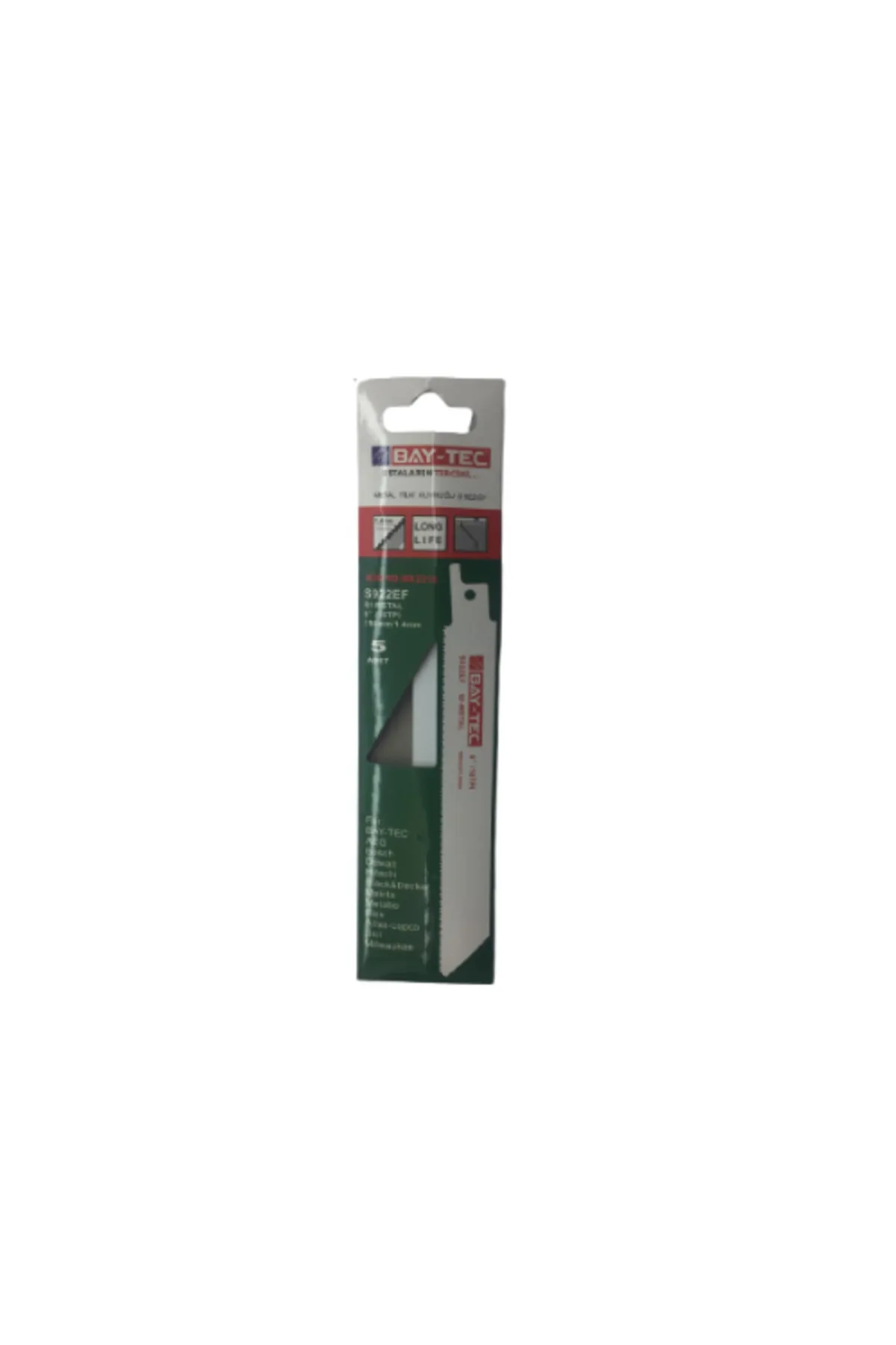 Bay-tec MK2316 S922ef Metal Tilki Kuyruğu Testere Ağzı 5'li Paket - Görsel 2
