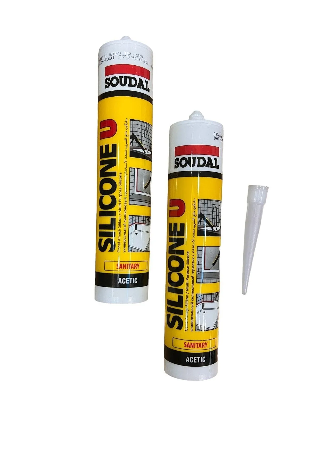 Soudal Şeffaf Silikon (1 Adet) - Görsel 1