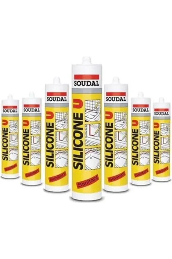 Soudal Silikonize Şeffaf Silikon 280 gr (10 Adet) - Görsel 1