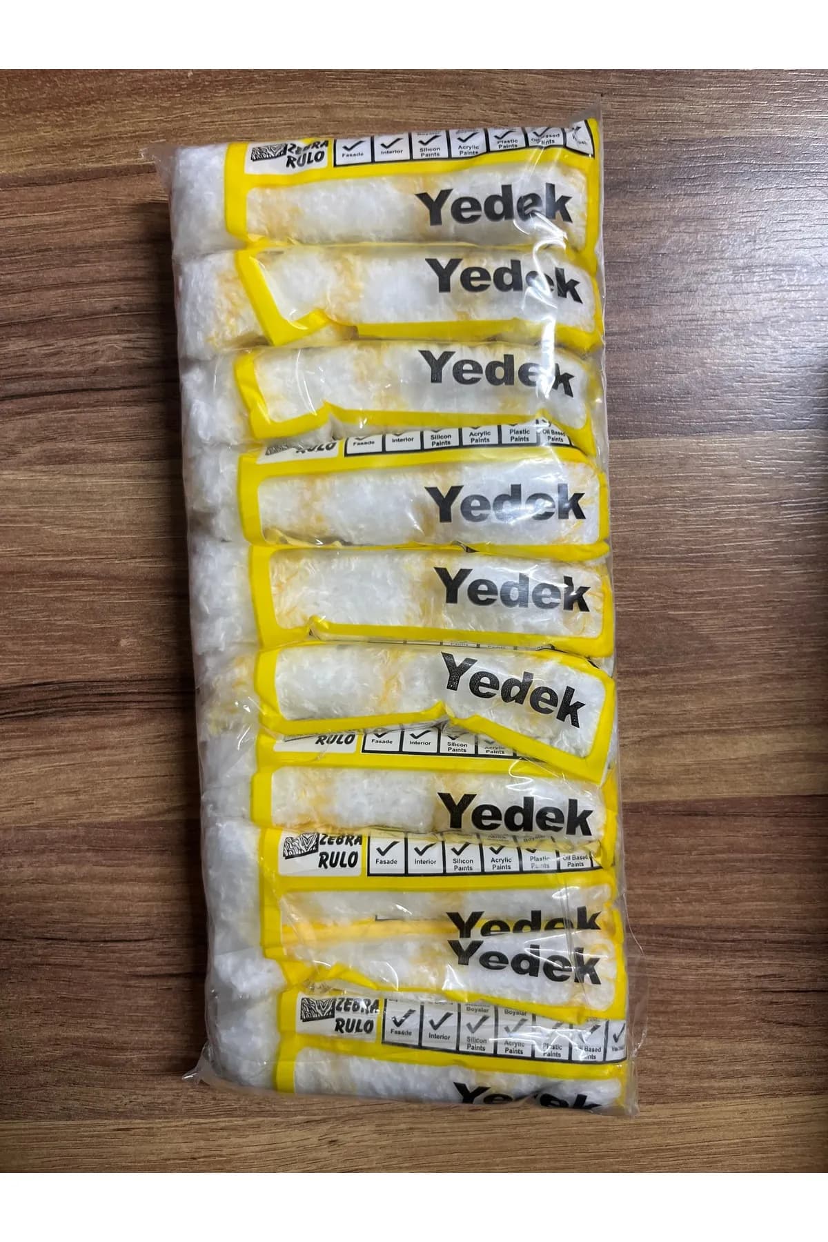 Zebra 10'lu 10 cm Parmak Rulo Yedek Ucu – Mini Boya Rulosu Duvar & Tavan İçin - Görsel 1