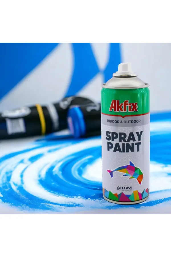 Akfix Parlak Pembe Sprey Boya 400 ml (Koli, 6 Adet) - Görsel 1